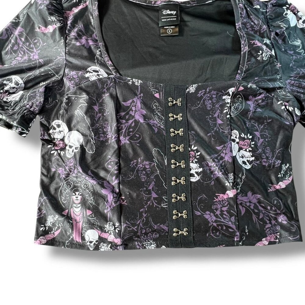 Hot Topic Haunted Mansion Madame Leota Gothic Corset Top - Picture 2 of 6
